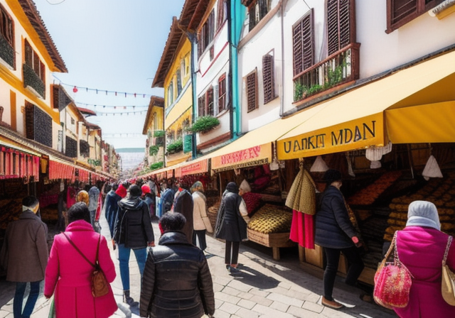 people exploring a traditional market in a foreign country