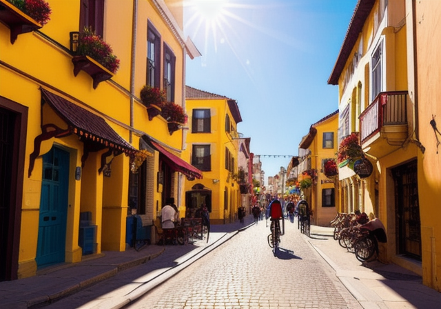 Explorar a cidade a pé ou de bicicleta