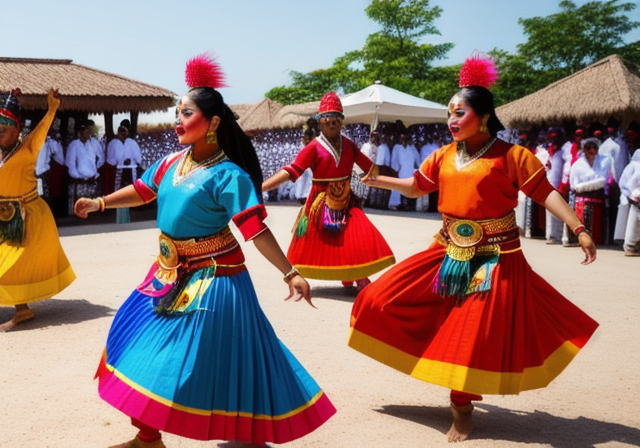 Group of locals performing a cultural dance