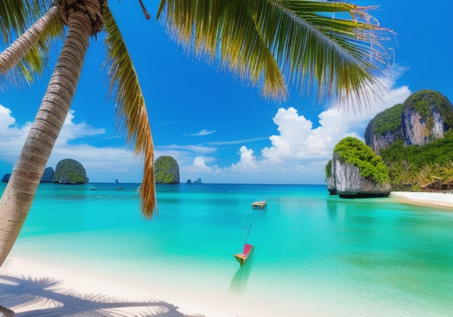 Praia paradisíaca na Tailândia