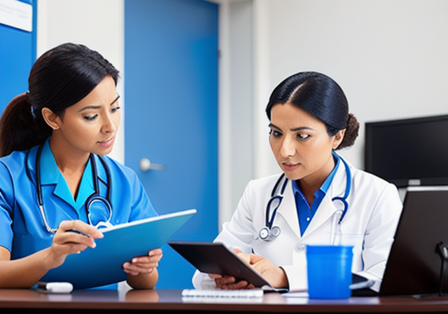 Doctor examining a patient