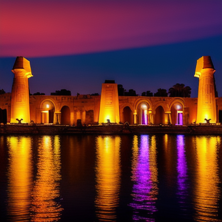 Templo de Luxor à noite