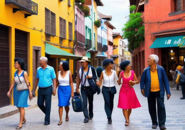 Group of solo travelers exploring a city