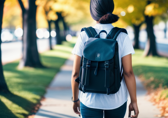 Traveler walking with a backpack