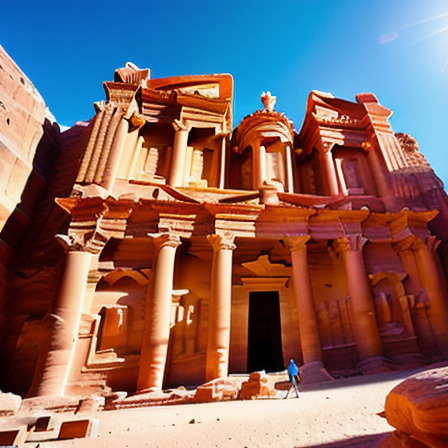 Traveler in Petra
