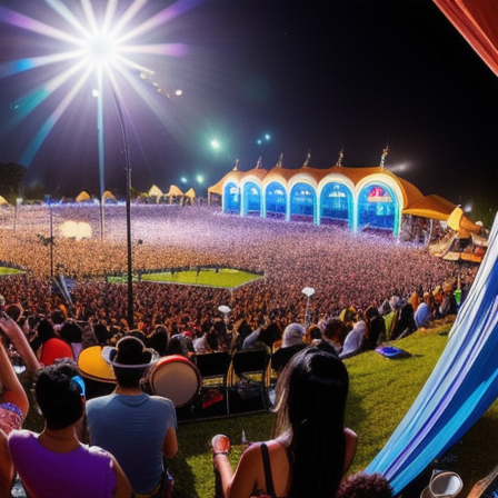 Crowd enjoying live music at a festival