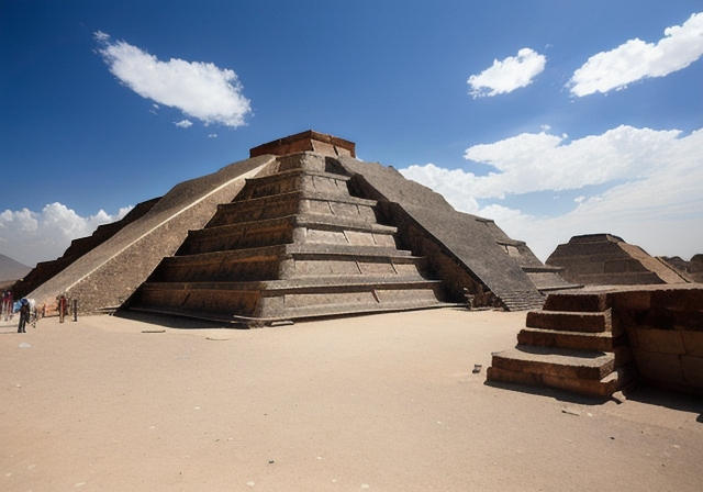 Archaeological excavation at the Pyramid of the Moon in Teotihuacan